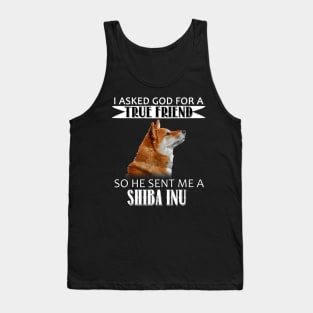 Shiba Inu T-shirt - Shiba Inu True Friend Tank Top